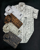 پیراهن کنفی مردانه طرح گلیم در ۵ رنگ شیک و زیبا