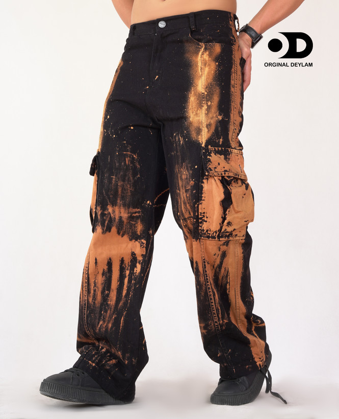 شلوار کارگو کاستوم شده وارداتی فوق العاده خاص