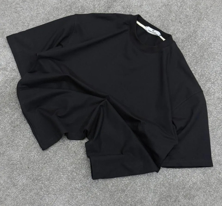 تیشرت بیسیک مشکی مردانه | پارچه ماکان