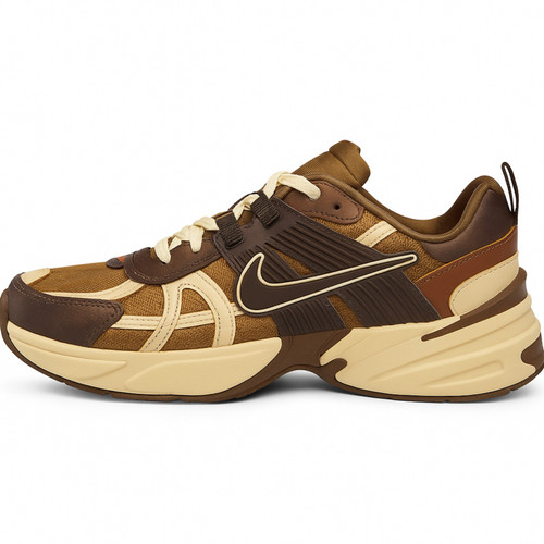 🔥 Nike V2K Run – Light British Tan / Sesame / مستر کوالیتی