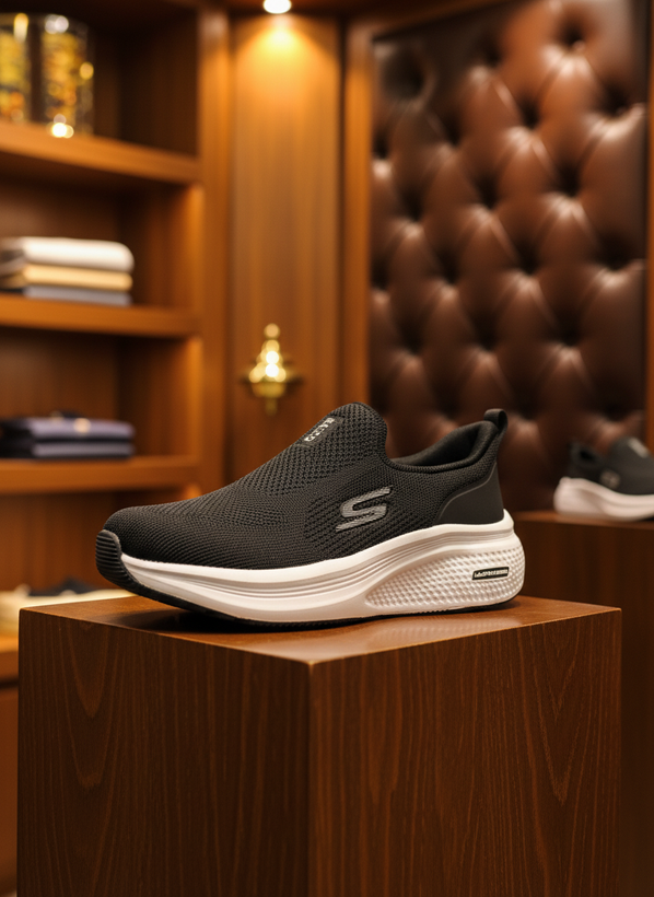 کفش رانینگ اسکیچرز مشکی اورجینال ویتنام | تضمینی