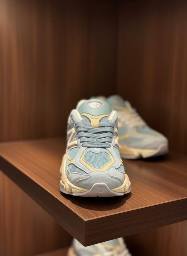 کتونی نیوبالانس ۹۰۶۰ آبی فیروزه ای کاستوم مستر کوالیتی ویتنام