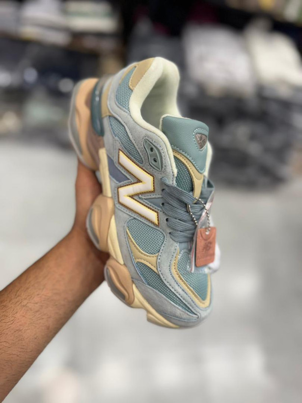 کتونی نیوبالانس ۹۰۶۰ آبی فیروزه ای کاستوم مستر کوالیتی ویتنام
