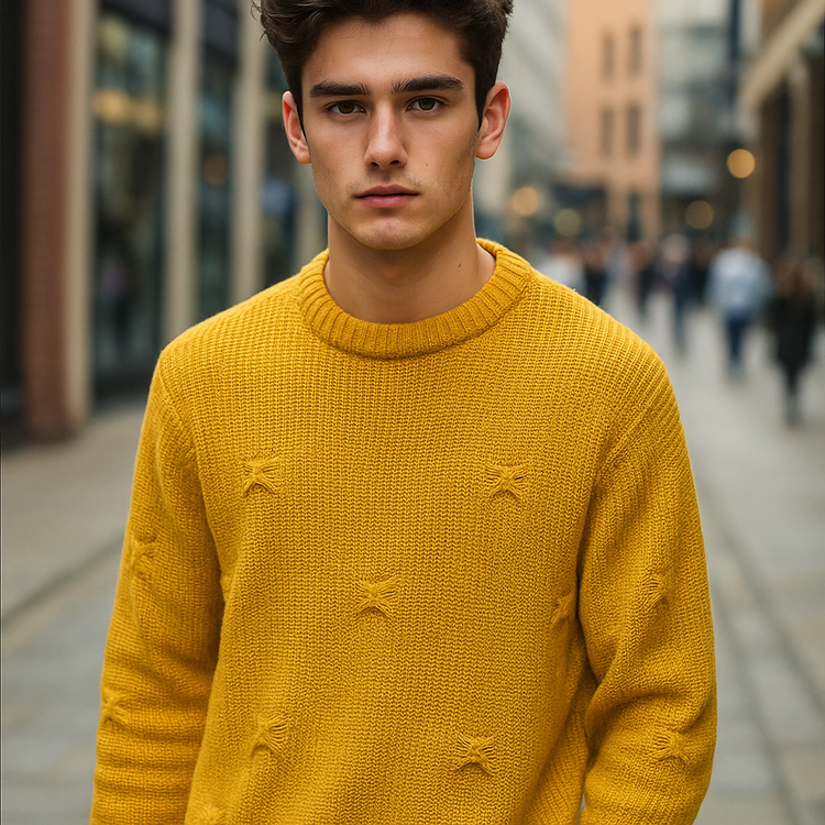 Fall 2025 trend sweater, free size, chunky texture, super cozy and high quality | Colored pencils