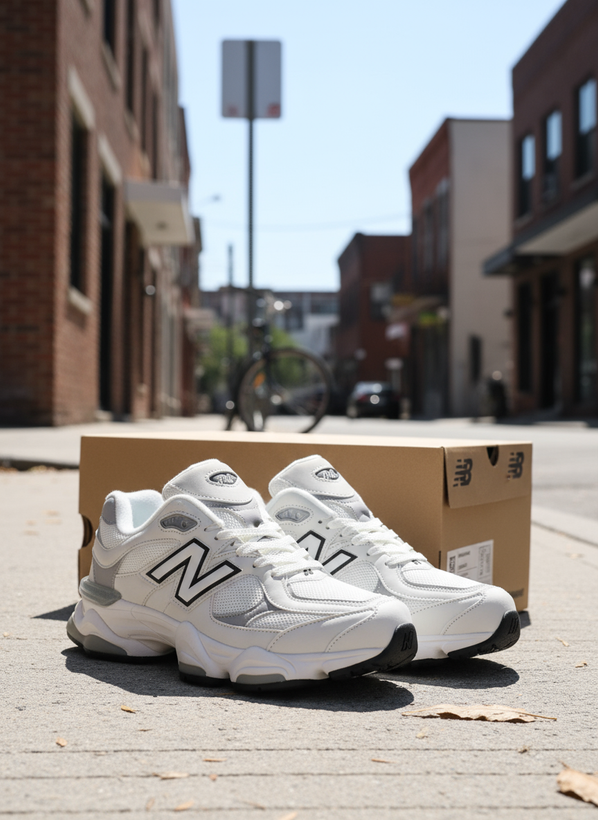 کتونی نیوبالانس 9060 سفید اورجینال | اصل ویتنام درجه یک با گارانتی