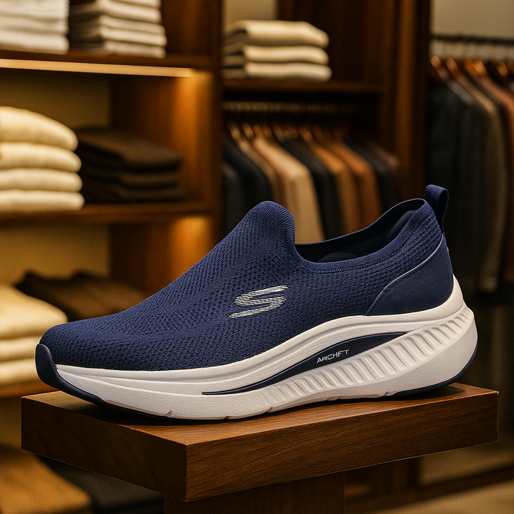 کفش رانینگ اسکیچرز سرمه ای اصل ویتنام | تضمینی کد sk2