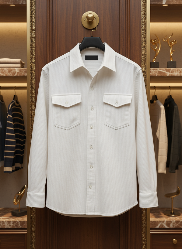 پیراهن کبریتی سفید مردانه فوقالعاده خفن و جذاب | اورجینال دیلم