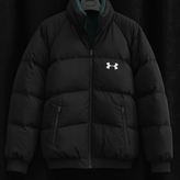 کاپشن برزنتی باکسی مردانه مشکی سبز دو رو