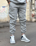 شلوار جاگر طوسی ملانژ پارچه دورس مردانه کد 542