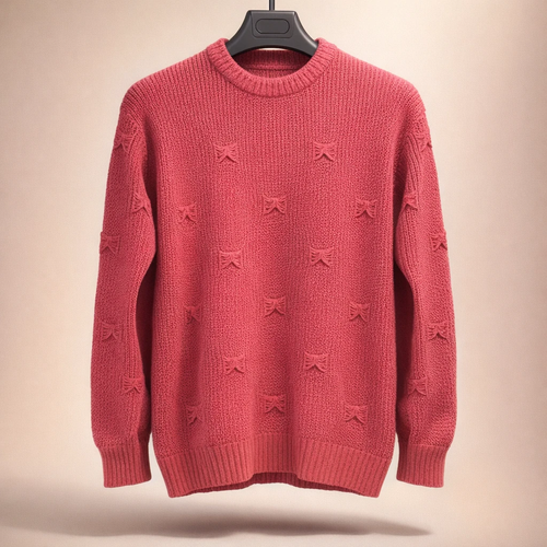 بافت زاپدار کالباسی یقه گرد فری سایز مناسب M و L