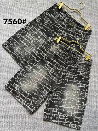 شلوارک جین طرحدار کاستوم شده با عالی ترین کیفیت