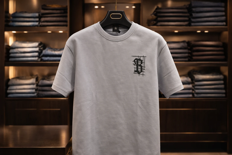 تیشرت مردانه رنگ آبی مازراتی با کیفیت استثنایی سایز L