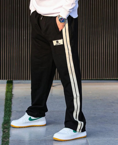 شلوار بگ بالانسیاگا با دیزاین نوار دبل Double کنفی سفید | فوقالعاده شیک