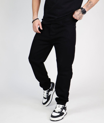 شلوار مام فیت مشکی پرکلاغی مردانه کیفیت عالی از برند اورجینال دیلم کد ۴۵۶