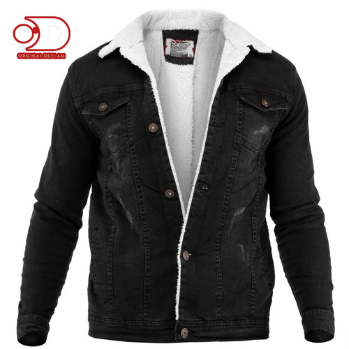 کت جین ذعالی خز دار مردانه _ خز بره ای کیفیت عالی ۲۰۲۶