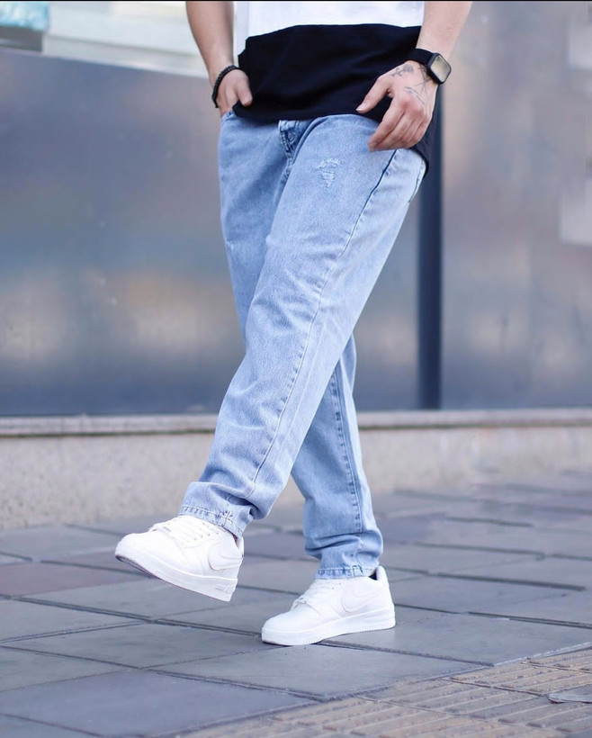 شلوار مافیت یخی مردانه پارچه کجراه پنبه کد ۶۶