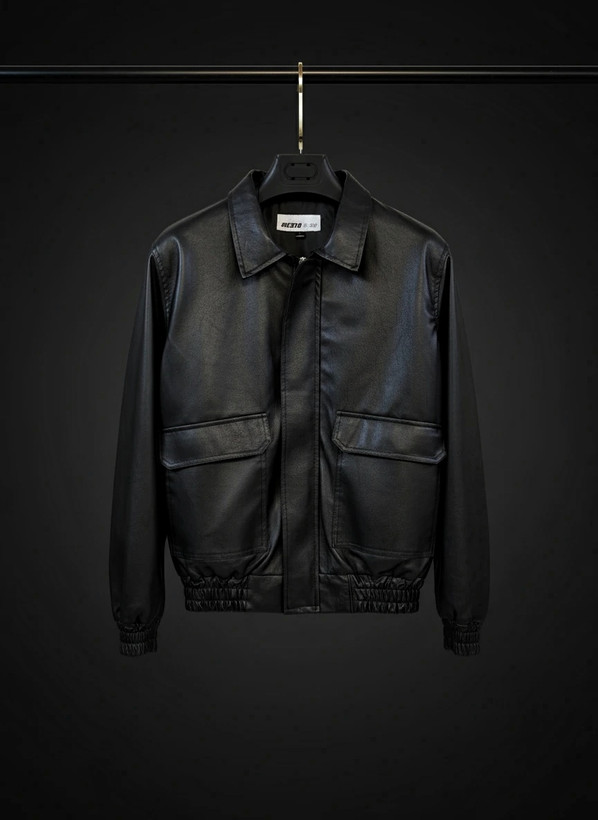 جکت چرم لش مشکی مات خفن و فوقالعاده با کیفیت