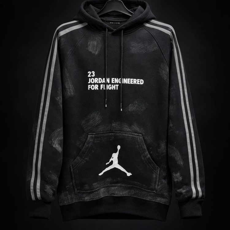 هودی مشکی لانگ جردن ۲۳ ایر سایز XL