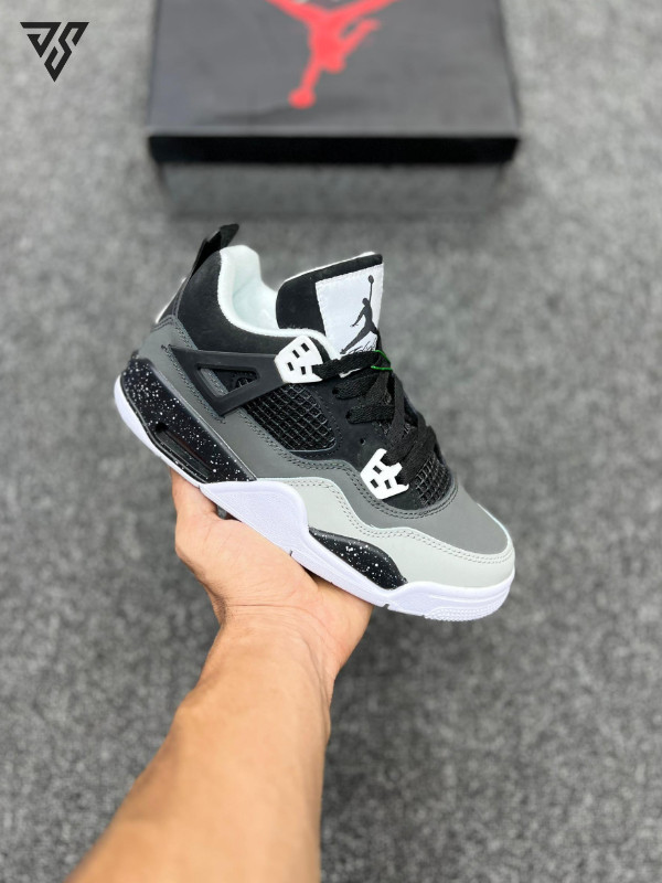 کتونی ایر جردن 4 مشکی طوسی - اصل ویتنام