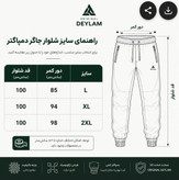 شلوار جاگر مشکی پارچه دورس مردانه کد ۳۸۵